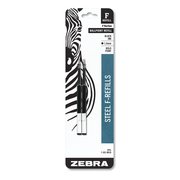 Zebra Pen Refill for F Pen, 1.6mm, Black, PK2 82712